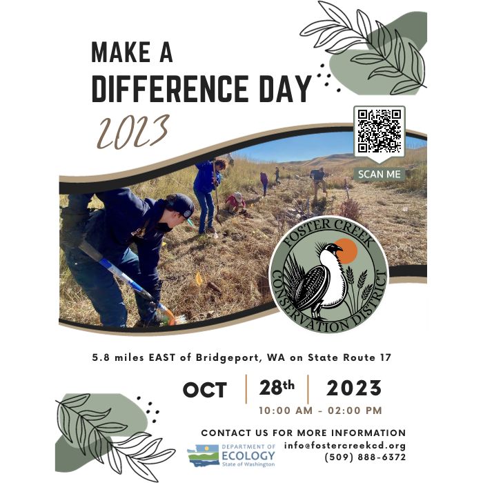 Make a Difference Day Riparian Planting with Foster Creek